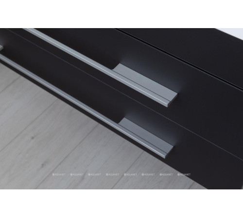 Тумба под раковину Aquanet Верона 90 New черный матовый 00272429