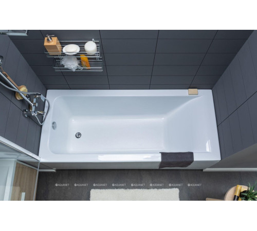 Ванна акриловая Aquanet Bright 175x75 см с каркасом и сливом-переливом 00216660