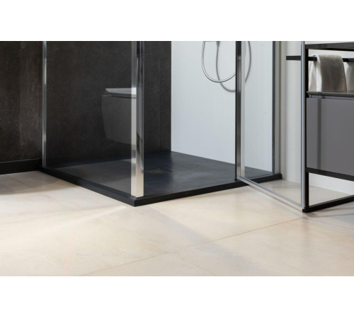 Душевой поддон Allen Brau Priority 1000х900 мм без сифона/накладки антрацит 8.31004-AM