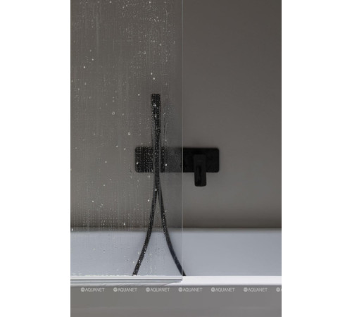 Шторка на борт ванны Allen Brau Priority 800x1500 мм Optiwhite черн. браш. ал. 3.31022.BBA