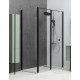 Душевое ограждение Allen Brau Priority 1000x1000 мм 8 мм черный браш 3.31030.BBA/3.31048.BBA