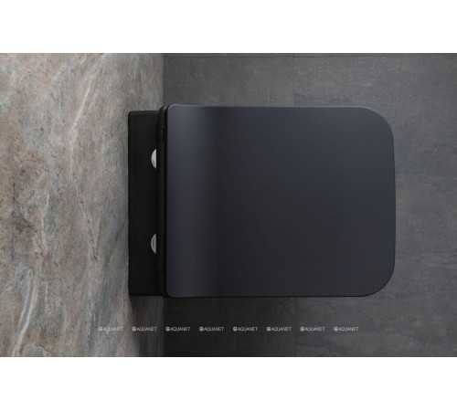 Унитаз подвесной Allen Brau LIBERTY 2 Rimless без сиденья 518х370 мм черный матовый 4.33007.31