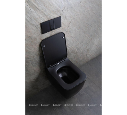 Унитаз подвесной Allen Brau LIBERTY 2 Rimless без сиденья 518х370 мм черный матовый 4.33007.31