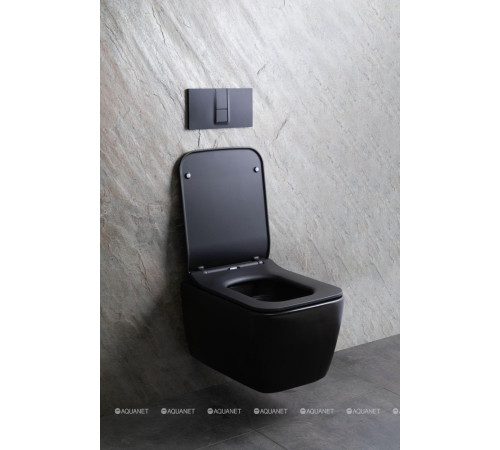 Унитаз подвесной Allen Brau LIBERTY 2 Rimless без сиденья 518х370 мм черный матовый 4.33007.31