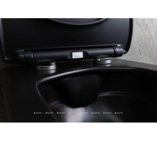 Унитаз подвесной Allen Brau LIBERTY 2 Rimless без сиденья 518х370 мм черный матовый 4.33007.31