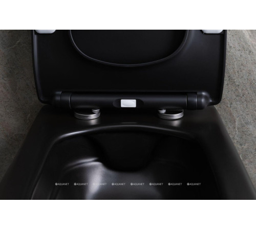 Унитаз подвесной Allen Brau LIBERTY 2 Rimless без сиденья 518х370 мм черный матовый 4.33007.31