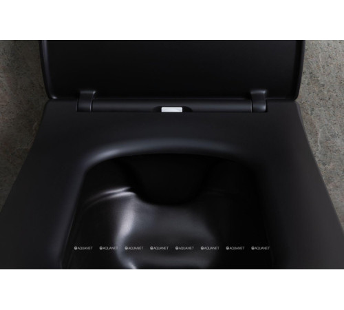 Унитаз подвесной Allen Brau LIBERTY 2 Rimless без сиденья 518х370 мм черный матовый 4.33007.31