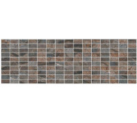 Декор Kerama Marazzi Театро коричневый мозаичный 25х75 см MM12143