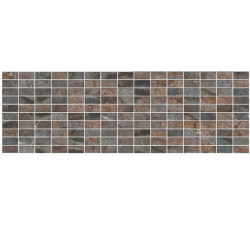 Декор Kerama Marazzi Театро коричневый мозаичный 25х75 см MM12143