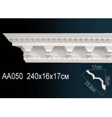 Карниз потолочный Perfect AA050 полиуретановый с рисунком AA050