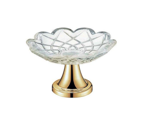 Мыльница Boheme 10202 настольная круглая золото 10202