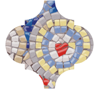 Декор Kerama Marazzi Арабески Майолика Гауди 6.5х6.5 см OP/A170/65000