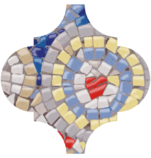 Декор Kerama Marazzi Арабески Майолика Гауди 6.5х6.5 см OP/A170/65000