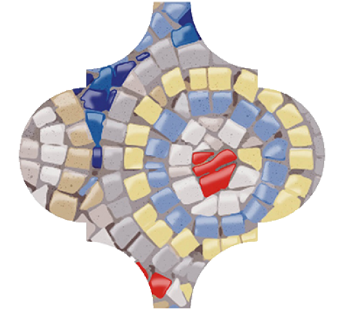 Декор Kerama Marazzi Арабески Майолика Гауди 6.5х6.5 см OP/A170/65000