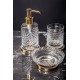 Дозатор для жидкого мыла Boheme Murano Cristal настольный золото 10228