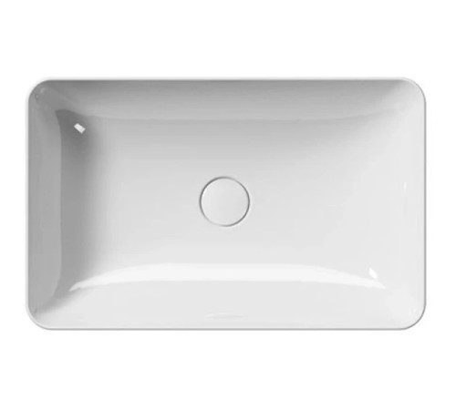 Раковина накладная GSI NUBES 600х380х140 мм белый глянцевый 903611