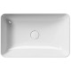 Раковина накладная GSI NUBES 600х380х140 мм белый глянцевый 903611