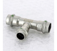 Тройник пресс Viega Sanpress Inox 18x15x18 мм нержавеющая сталь 435929