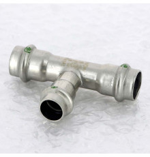 Тройник пресс Viega Sanpress Inox 18x15x18 мм нержавеющая сталь 435929