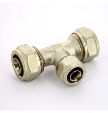 Тройник обжимной никелированный Tiemme 20х16х20 1600017