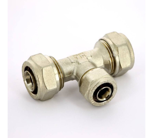 Тройник обжимной никелированный Tiemme 20х16х20 1600017