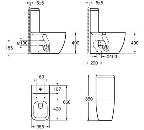 Сливной бачок Allen Brau Infinity белый 4.21002.20