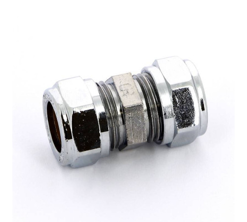 Муфта обжимная Tiemme хромированная 15х15 мм 1130021