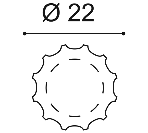 Ствол колонны Orac Decor K1002 рифленый