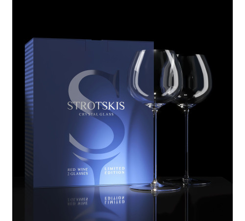Хрустальные бокалы Strotskis Grande, красное вино (2 шт.) 0701/2