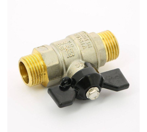 Кран шаровой LD Pride 1/2 НН полнопроходной бабочка 47.304.15