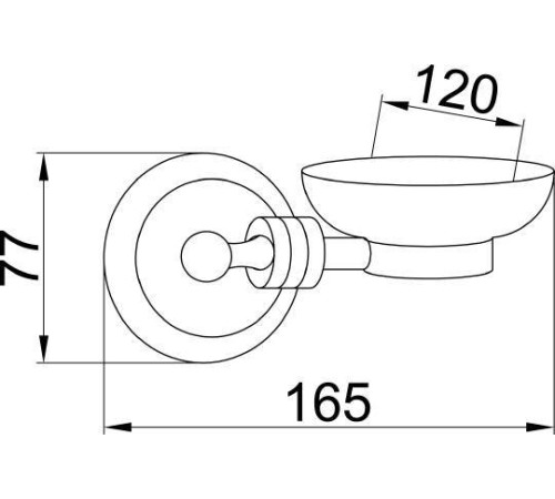 Мыльница подвесная Boheme Hermitage золото 10352