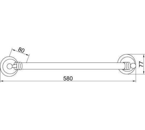 Полотенцедержатель Boheme Hermitage золото 10351