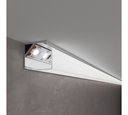 Квадратный угловой алюминиевый профиль для светодиодной ленты LL-2-ALP009