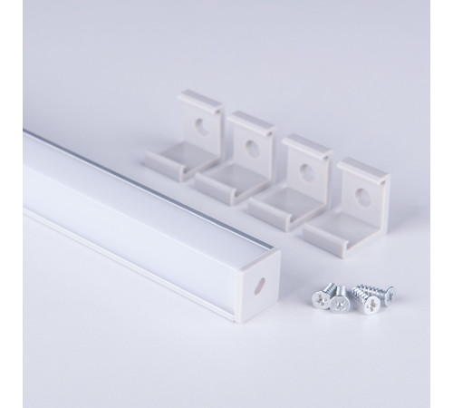 Квадратный угловой алюминиевый профиль для светодиодной ленты LL-2-ALP009