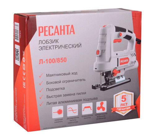 Лобзик электрический Ресанта Л-100/850 850 Вт 72/9/4