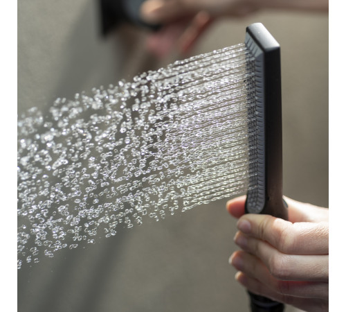 Душевой комплект Bossini Apice душ-палочка со шлангом и держателем никель шлифованный CE3004C.094