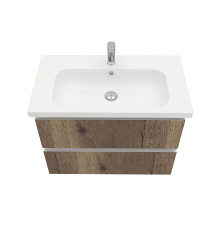 Тумба подвесная Laparet ELECTRA 80 под умывальник Creavit Ideal 80 дуб Рока LE-WCAB-80-222