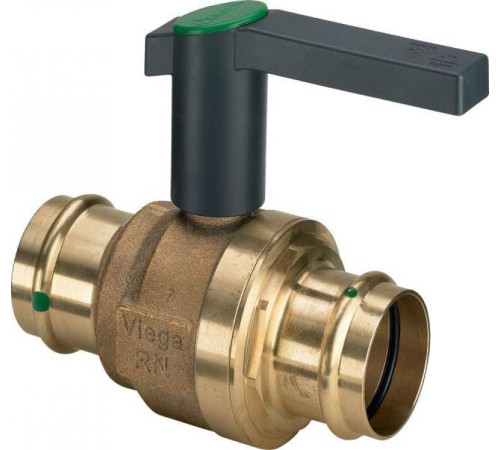 Кран шаровый пресс Viega Easytop 2275 бронза DN15 15 мм 475857