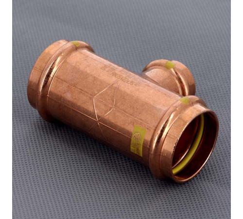 Тройник пресс медный Viega Profipress G 35x22x35 мм 346072