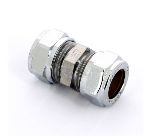 Муфта обжимная Tiemme хромированная 15х15 мм 1130021