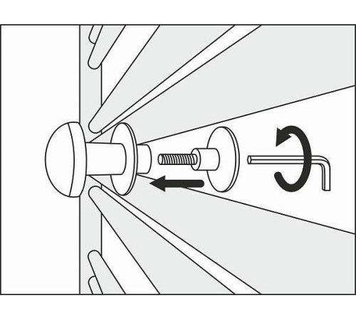 Крючок для полотенцесушителя Сунержа Сфера нержавеющая сталь матовый черный 31-2010-0001