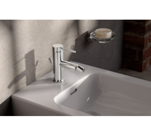 Смеситель для биде KEUCO IXMO 59509 373000 однорычажный с донным клапаном чёрный матовый 59509 373000