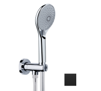 Душевой комплект Bossini Syncronia с лейкой, шлангом и держателем, черный матовый C12035C.073