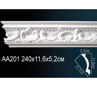 Карниз потолочный Perfect AA201 полиуретановый с рисунком AA201