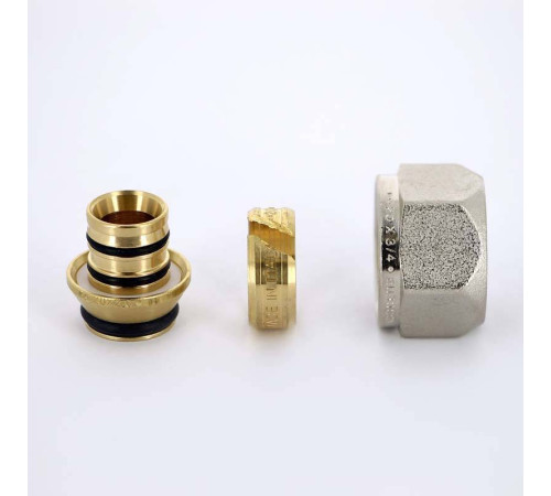 Соединитель обжимной Uni-Fitt никелированный евроконус 20х3/4 680N2034