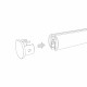 Mini Magnetic Шинопровод накладной Round черный 2м 85165/00