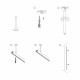 Mini Magnetic Шинопровод накладной Round черный 2м 85165/00