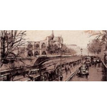 Бордюр Atem Astoria Paris 1 светло-бежевый 9,6х20 см ВС 1