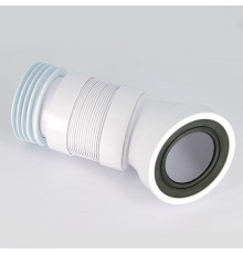 Труба фановая McAlpine гофрированная угловая 45° L=315-440 мм с манжетой 97-107/110 мм 508994