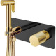 Гигиенический душ со смесителем Boheme Stick черный/золото 127-BG.2